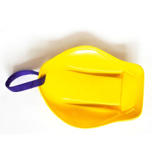 Санки-ледянки с ручкой-ремнем, L-33 жёлтые