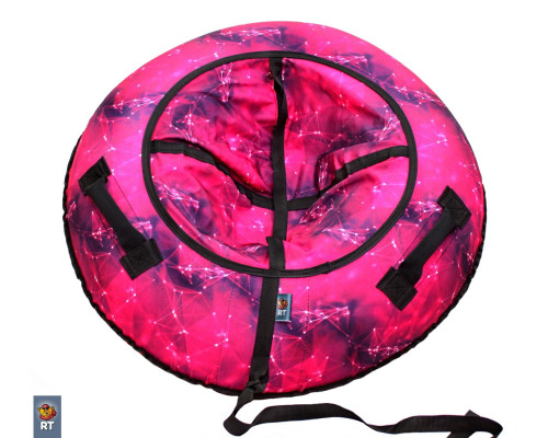 Санки надувные Тюбинг RT Созвездие розовое, диаметр 105 см