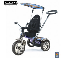 3-х колесный велосипед Lexus trike original ICON 3 RT колеса EVA+большое сиденье, цвет silver-blue pum