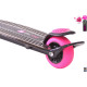 Самокат 3-х кол. Y-SCOO RT TRIO DIAMOND 120 Monsters 1 высота с блокировкой колес pink Zoi